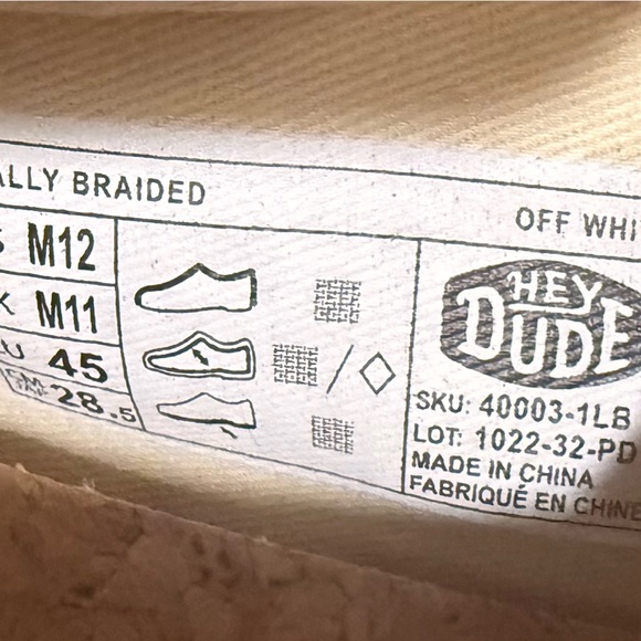 Hey Dude Men's Casual Tan Shoes size 12 - Picture 6 of 6